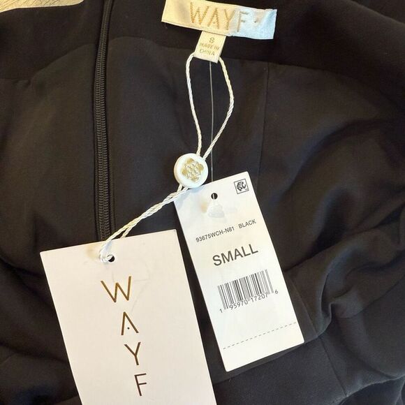 New WAYF Bustier Dress Fit & Flare in Black Size Small - Picture 4 of 4